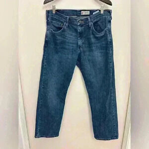 Wrangler Men's Jeans Regular Fit Straight Mid Wash Blue Denim Cotton Size 34X29